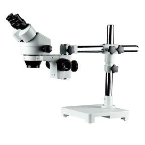 China Zoom microscope binocular head stereo microscope φ32mm boom stand dissecting microscope zoom magnification wholesale