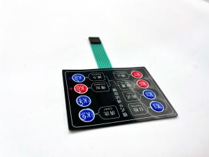 China Key Pad Instrument Membrane Keypad Prototype With 2.54MM Pitch Female Connector on sale