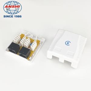 PC Material UTP Surface Mount Box Double Port CAT6