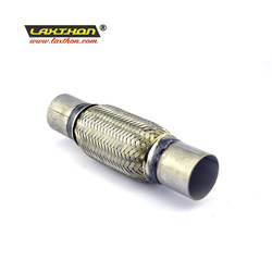Stainless Steel Auto Exhaust Flex Pipe With Inner Braid Flexible Muffler Pipe