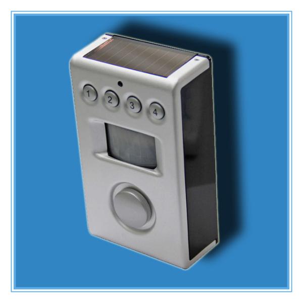 Solar Battery Powered Pir Motion Sensor Alarms With Programmable 4 Digits