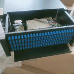 ROHS Rack Double Sliding Drawer 96 Port Fiber Patch Panel SC UPC 4U Patch Panel