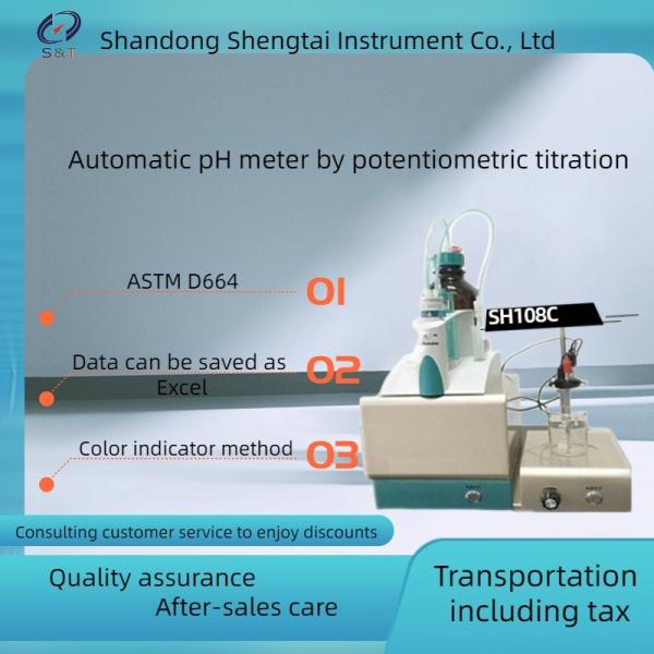 Quality ASTMD664 potentiometric titration Automatic pH meter Corrosion resistance RGB color indicator method for sale