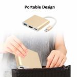 USB C to Adapter, USB 3.1 Type C to 4K Adapter with USB 3.0 and Charging Port