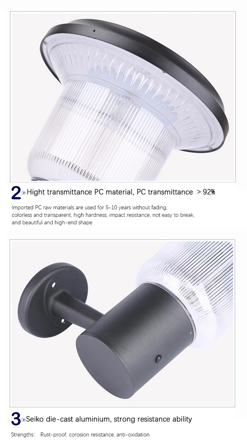 Outdoor IP65 8AH Solar Wall Light Waterproof 3000K With CE RoHS