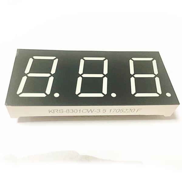 Quality 0.80 Inch Alphanumeric Segment Display Three Digit Common Cathode for sale