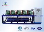 Heavy duty multiple compressor parallel compressor racks for fruit cold storage