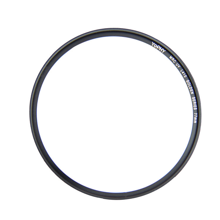 DSLR Lens UV Filter Gold Ring Aluminum Alloy Frame Optical Glass UV Filters for