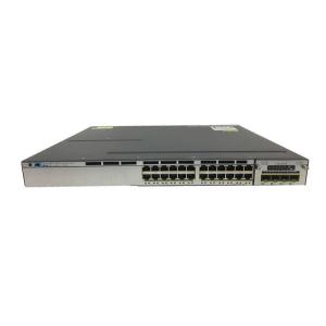 China 24 Port 3750X-24T Layer 3 Switch with 10/100/1000Mbps Transmission Rate and QoS Function Data IP Base Managed Stackable wholesale