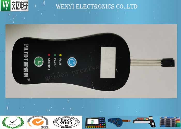 Quality Matte Finish F200 PET Overlay No Embossing Flat Membrane Switch for sale