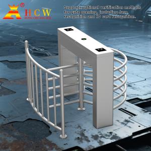 120 Degree Semi Automatic Waist Height Turnstile High Security