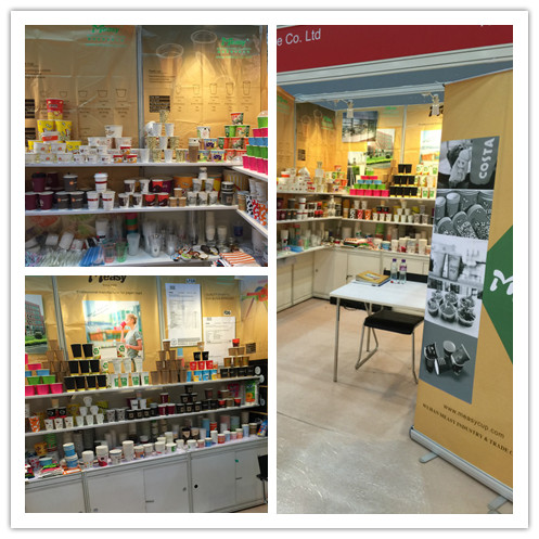 Cutomized Logo / Pattern Double Walled Paper Coffee Cups Printed Paper Drinking Cups