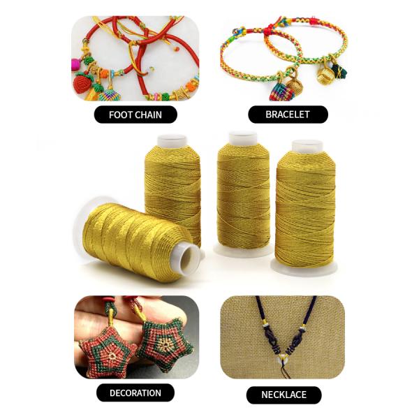 Jewelry Cord Item Multi-strands Embroidery Thread in Silk Material for DIY Projects