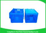 Nestable Collapsible Storage Boxes With Lids , Standard Plastic Shipping Crates