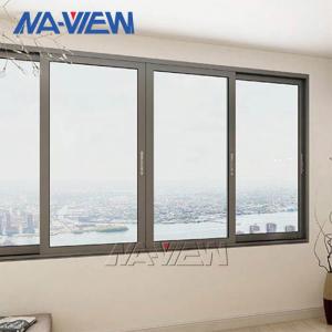 China NAVIEW Aluminium Sliding Windows PVDF Big Sliding Windows wholesale