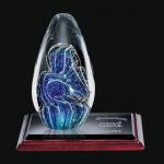art glass awards/glass nameplate/crystal award/glass decoration award/crystal