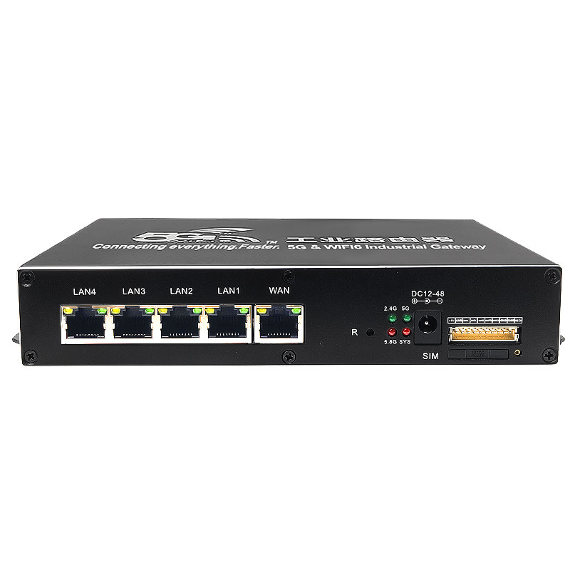 China Wireless Black Industrial LTE Router , Practical 5G Industrial Cellular Router on sale