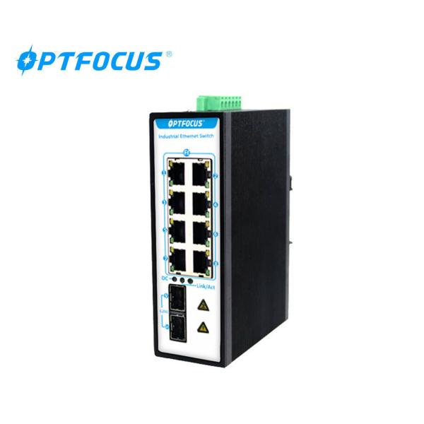 Quality Broadcast Storm Controlled Industrial Ethernet Switch Redundant Dual DC Power Inputs for sale