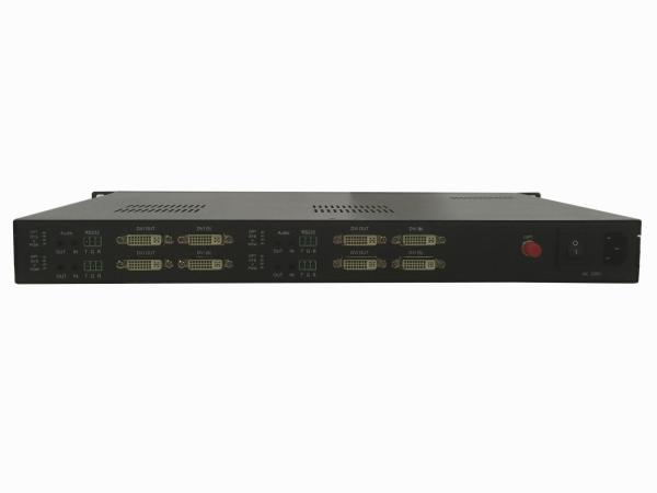 Quality 4 channels DVI fiber extender over single core optic cable with CWDM Mux and Demux solution for sale
