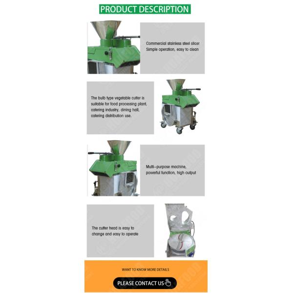 800KG/H Electric Onion Cutting Machine Onion Cutter Vegetable Cutting Machine