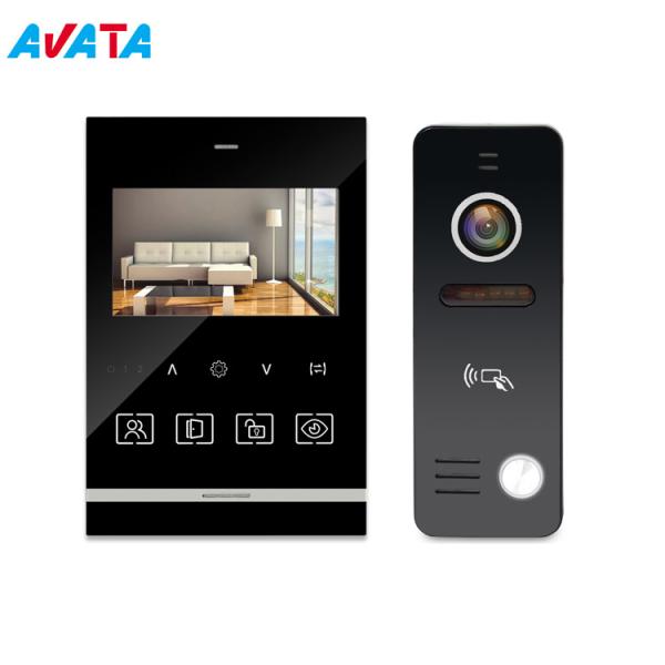 Quality Home Security AHD 4.3" Memory Video Door Phone Video  Intercom system support PIR sensor for sale