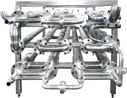 Quality Silver Color Dairy Milk Processing Equipment Heating Chamber With Falling Ground Structure for sale