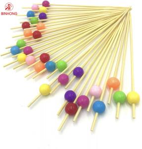 China Eco Friendly Nan Bamboo 4.0mm Beaded Toothpicks wholesale