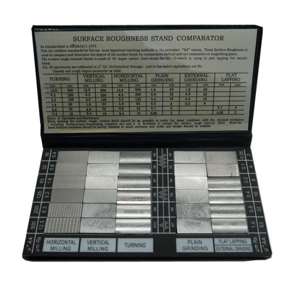 Quality Digital Surface Roughness Tester / Surface Finish Comparator 30 Pcs Per Set for sale