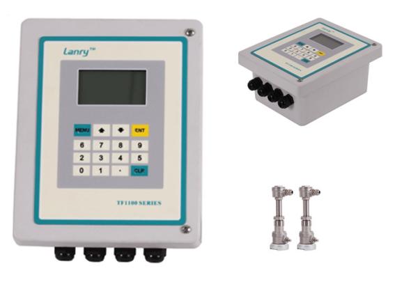 High Accuracy Transit Time Ultrasonic Flow Meter , Insertion Ultrasonic Flow