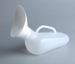 Portable female urinal with lid, women's urinal,Unisex urinal bottle,disposable medical urinal 1000 ml