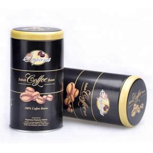 Screwed Empty Coffee Cans With Lids 500ml Round Tin Box