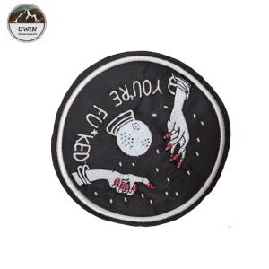 Fashion Pill Custom Logo Patches , Beads Handmade Custom Shirt Patches