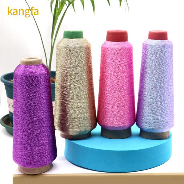 150D Yarn Count Embroidery Thread for Gold and Silver Metallic Embroidery in Polyester