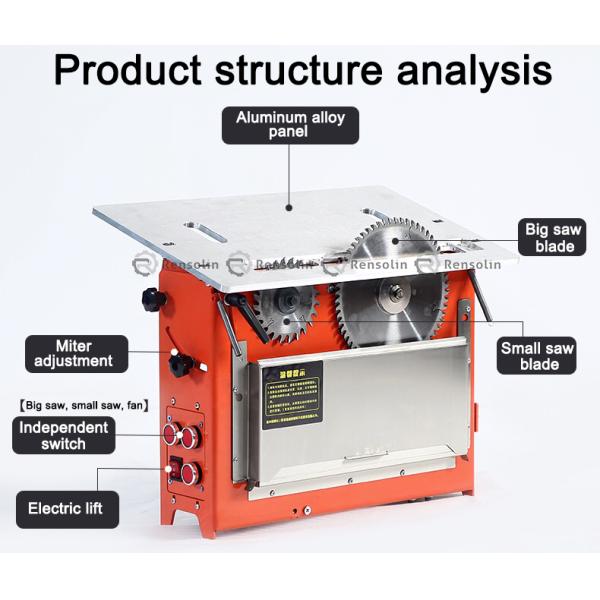 Adjustable Height Industrial Cnc Panel Saw Mini 10cm - 230cm For Wood Cutting
