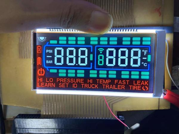 Negative Digit FSTN Screen Custom Transmissive Display TN Lcd Module For Tire