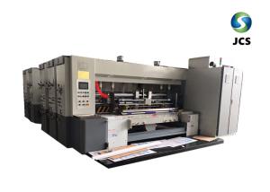 PLC Control Board Corrugated Box Printing Machine With Electric Slotting Machine