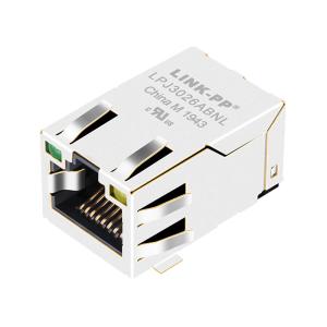 China J3026G21DNLT Surface Mount RJ45 Connector 10/100Mbps With LED wholesale