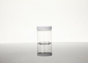 100ml Clear Empty Refillable Round Plastic Jar With Lids And Labels BPA Free