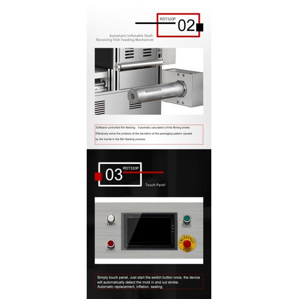 Vertical Style Modified Atmosphere Packaging Machine 280 - 300 Pcs/H Capacity