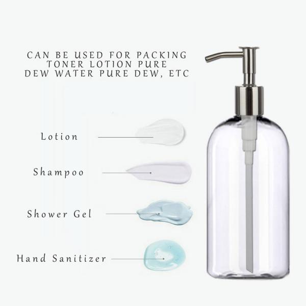 OEM ODM Cosmetic PET Plastic Boston Round Bottle 2oz 4oz 8oz