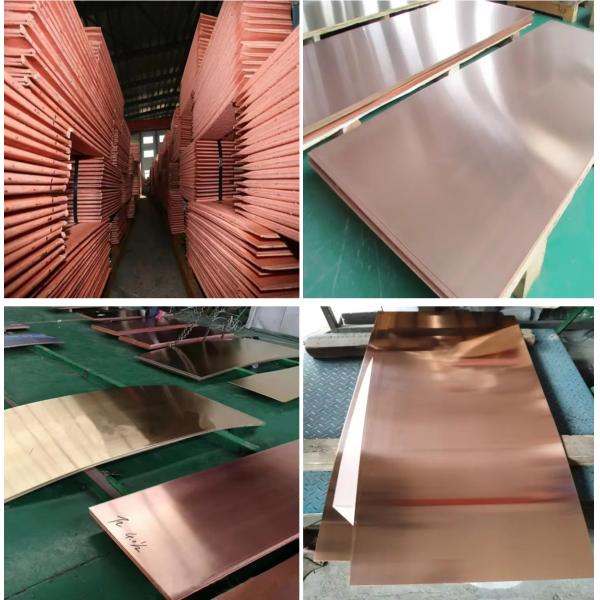 Affordable Pure Red Copper Plate Sheets - Minimum 1 Ton Order ASTM Certified