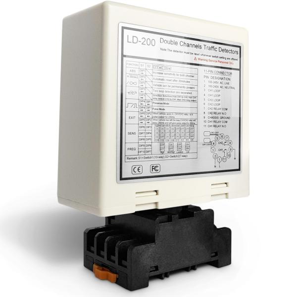 Quality Dual Channel Loop Detector - Independent Control & Anti-Crosstalk Tech for Smart Traffic Systems & Reliability for sale