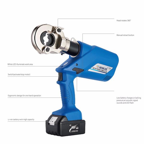 HL-300 hydraulic crimping machine Battery Crimping Pipe Plumbing Tool