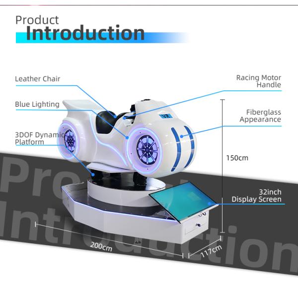 High-Speed VR Simulator Motor Game Machine for Indoor Entertainment Shopping Malls Airports Adventure Parks