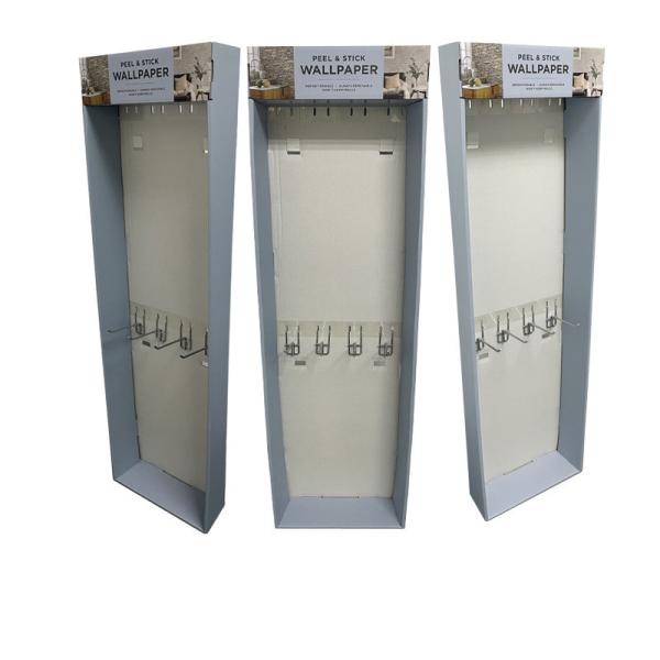 Quality Custom Display Box Cardboard Point Display With Metal Hanger Hook for sale