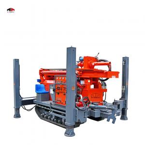 China 200m Depth Water Well Drilling Rig Crawler Rotary Portable Diesel Rock on sale