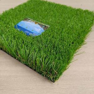 Green Artificial Landscape Grass With Low Maintenance Cost And High Density Of