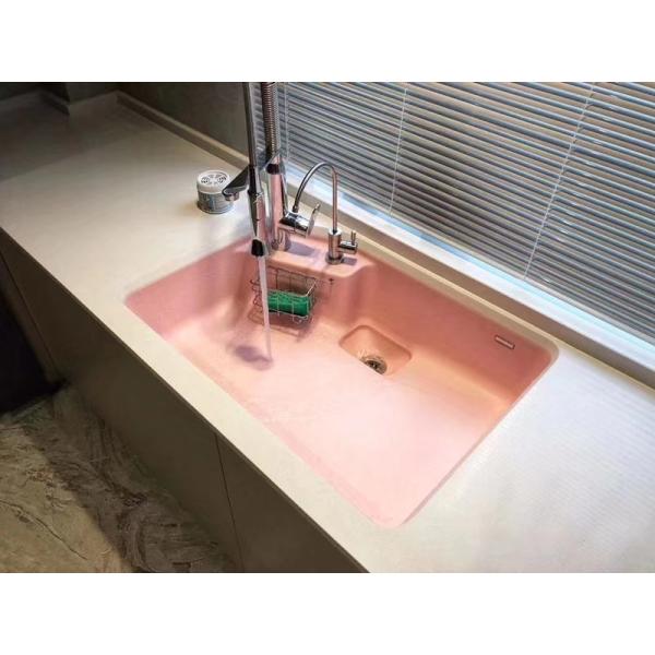 Rectangle Colorful Yellow ODM Artificial Stone Sink Basin