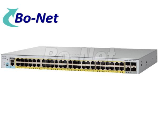 Quality WS C2960L 48PQ LL Cisco POE Switch 48 Port 4 X 10G SFP Uplink Interfaces for sale