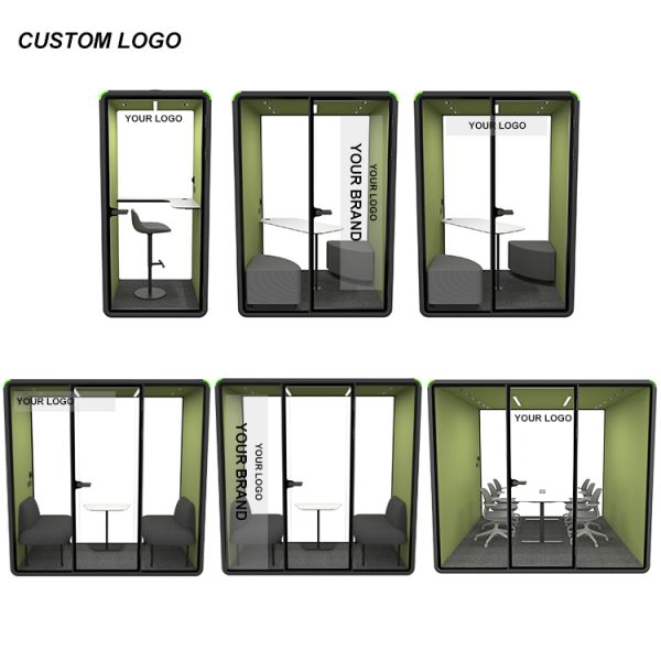 Modern Soundproof Acoustic Cabin Office Pod Design Work Portable Sound Cabins Prefabricated Home Recording Phone Booth for Sale